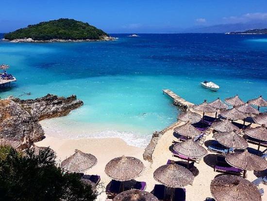 Angela Apartments Ksamil Bagian luar foto
